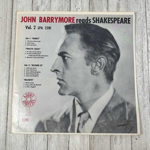 John barrymore reads - barrymore,